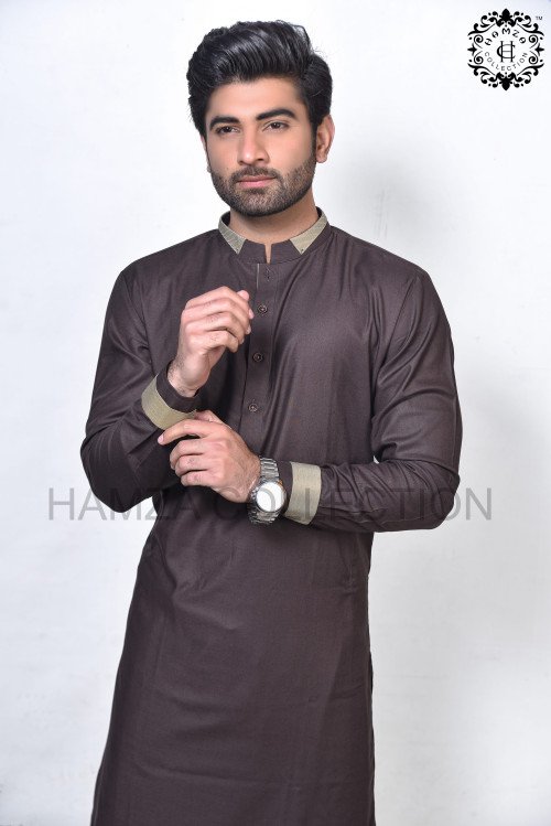 Elevate your daily and festive wardrobe with the Hamza Collection Kurta